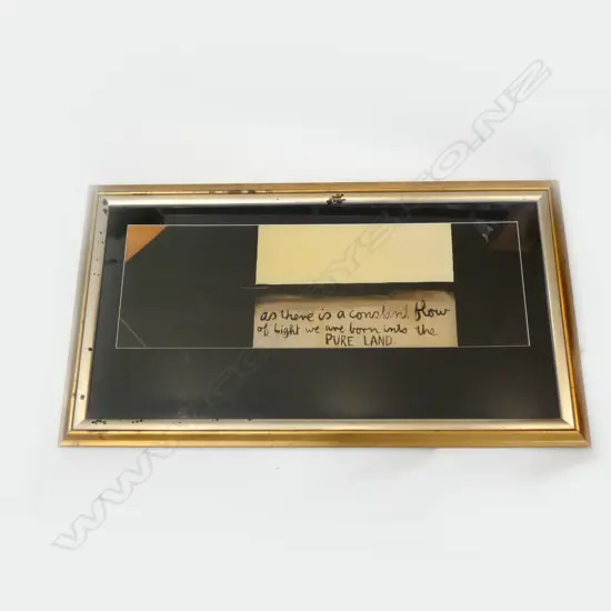 COLIN MCCAHON FRAMED PRINT 'AS THERE IS A CONSTANT FLOW OF LIGHT...'