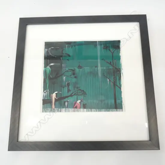 BILL HAMMOND FRAMED PRINT 'THE FALL OF ICARUS 180x200mm