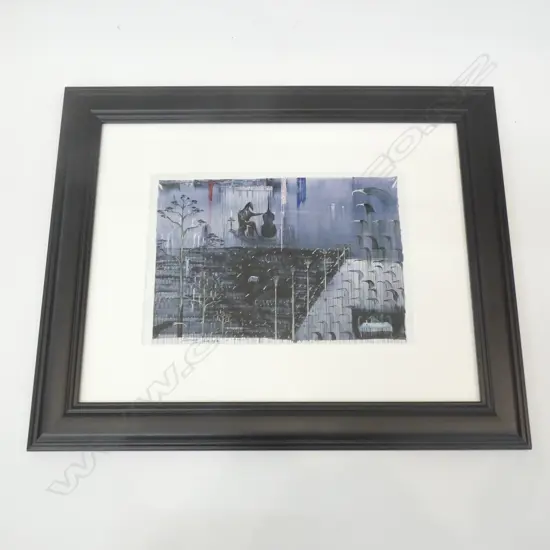 BILL HAMMOND FRAMED PRINT 'LIVING LARGE' 160x240mm