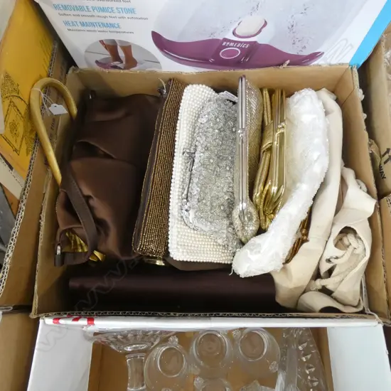 BOX LOT ASST. DESIGNER EVENING BAGS