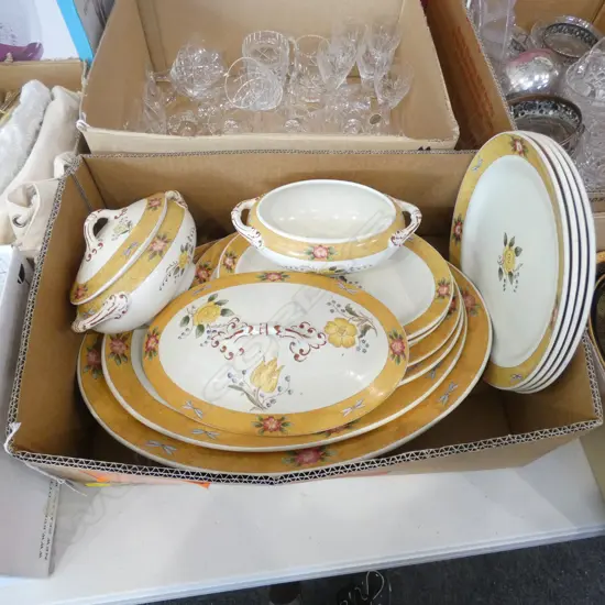 BOX LOT CAULDON PART DINNER SERVICE