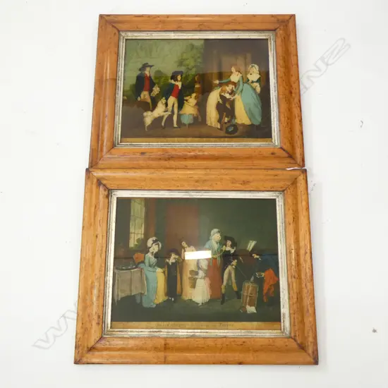 PR WALNUT FRAMED 18TH CENTURY PRINTS 300  X 240MM