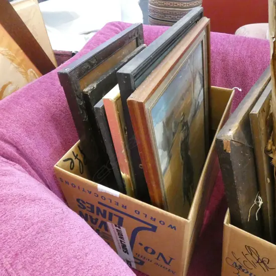 BOX LOT ASST. ARTWORKS