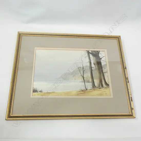 TONY LEWIS 'NUGGET POINT, WESTLAND' W/C 1984 235x340mm