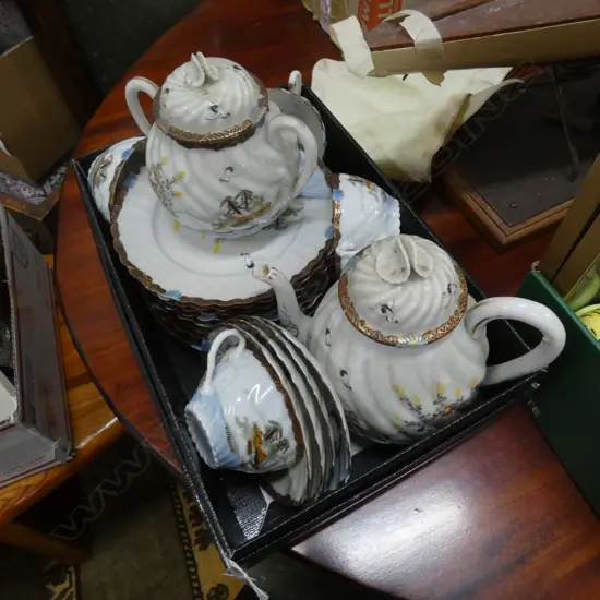 BOX LOT ORIENTAL TEA SET