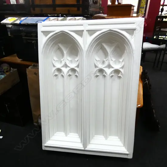 PLASTIC MOULD FOR GOTHIC WINDOW DESIGN 1300x910mm overall size + PLASTER ARCHITRAVE MOULD GOTHIC DESIGN L.1000mm