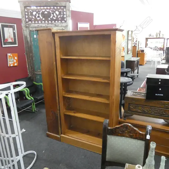 LARGE PINE BOOKCASE...