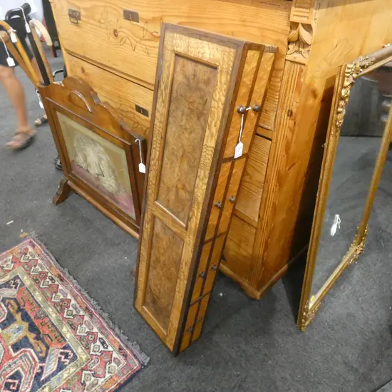 19thC EXOTIC BURR WOOD COLLECTORS CHEST / DRAWERS...