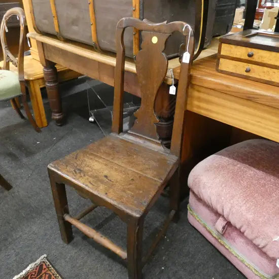 GEORGE III COUNTRY OAK CHAIR
