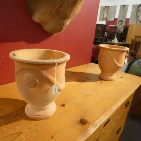 PR SMALL TERRACOTTA FRENCH STYLE URNS
