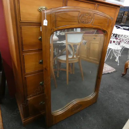 LARGE FRAMED MIRROR W.760mm H.1140mm