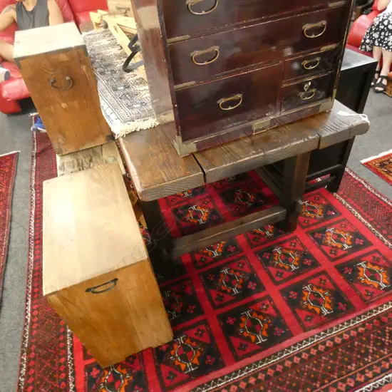 PINE COUNTRY PLANK TOP TABLE...