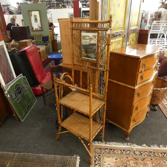 EARLY 20thC BAMBOO STAND...