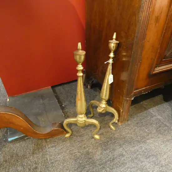 PR BRASS FIRE DOGS H.395mm A/F