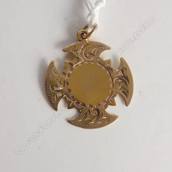 OLD 9CT H.BOND FOB MEDALION 2.4gms