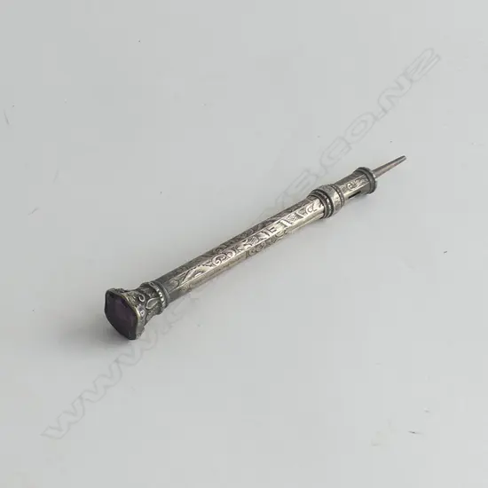 WHEELER & CRONIN VICTORIAN SILVER PROPELLING PENCIL L.110mm