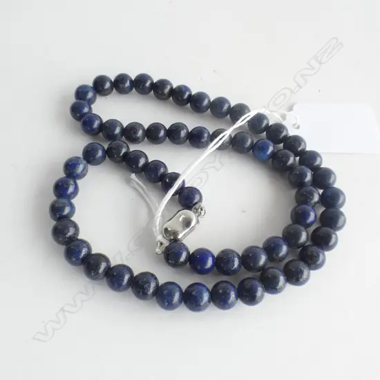 LAPIS LAZULI BEAD NECKLACE 