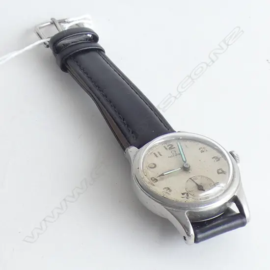 VINTAGE OMEGA STAINLESS WRISTWATCH MECHANICAL RUNNING