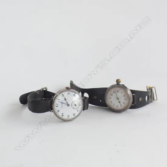 2 VINTAGE GENTS SILVER WATCHES; J. W. BENSON, OTHER 935