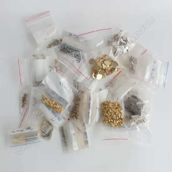 ASST. JEWELLERY FINDINGS; CLASPS, CLIPS, STUDS ETC