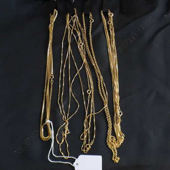 13 ROLLED GOLD CHAINS BY SPIDEL GERMANY
