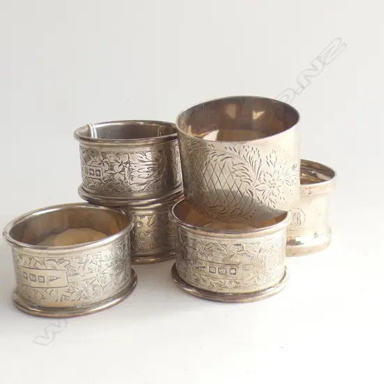 6 STG NAPKIN RINGS 127 GRAMS