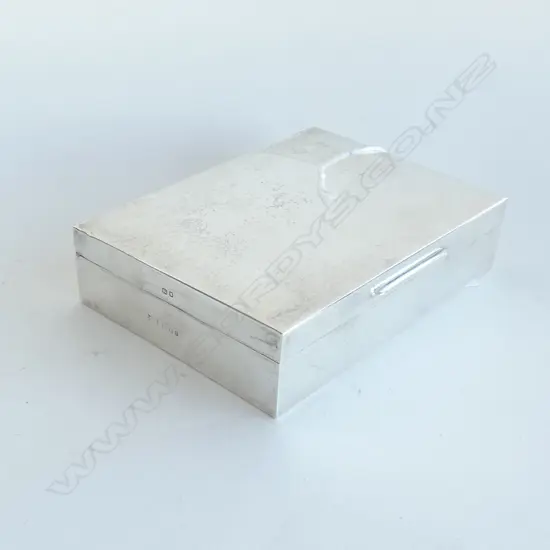 STG SILVER CIGARETTE BOX LONDON 1973 W.140mm 