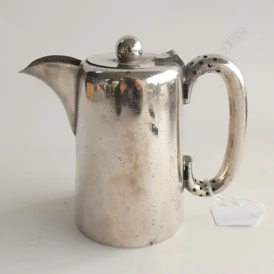 VINTAGE SILVER PLATE HOTEL TRANS TASMAN HOT WATER JUG H 135MM