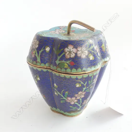 CLOISONNE TRINKET BOX H. 120mm