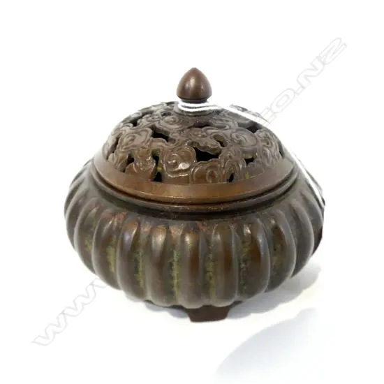 CHINESE BRONZE COVERED CENSOR DIA 100MM