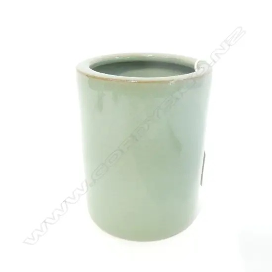 CHINESE CELADON BRUSH POT H 115MM