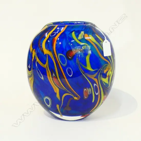 ART GLASS VASE H.230mm