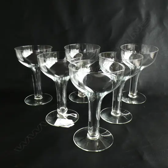 SET OF 6 HOLLOW STEM GLASSES H.125mm