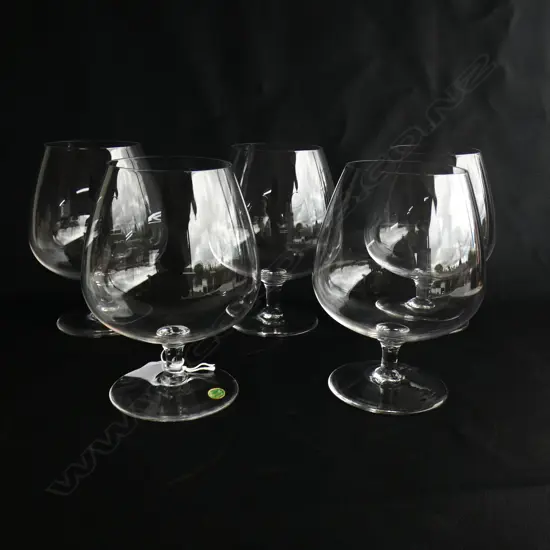 5 STUART CRYSTAL BRANDY BALLOONS H.145mm