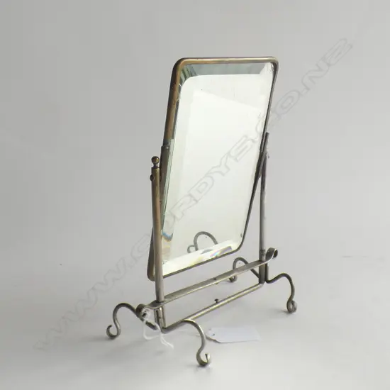 VINTAGE BEVELLED SHAVING MIRROR H.195mm