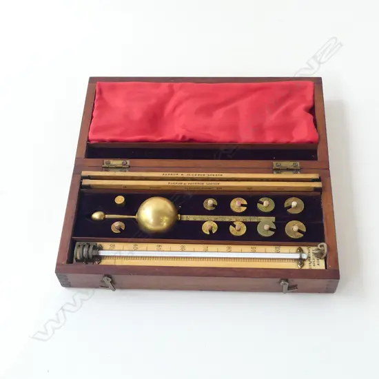 VINTAGE SIKES HYDROMETER, CASED