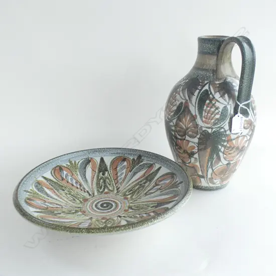 GLYN COLLEDGE FOR DENBY JUG H.310mm & BOWL 320mm