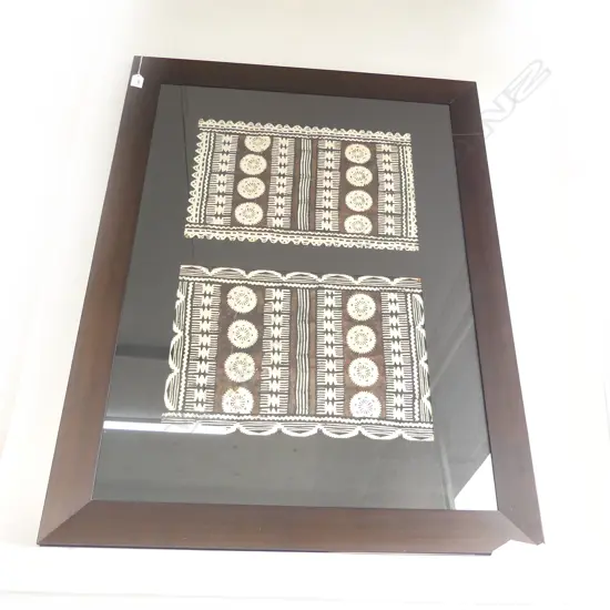 LARGE FRAMED TAPA 1025x790mm overall size