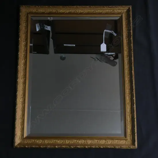 VINTAGE BEVELLED GILT FRAMED MIRROR 515x650mm