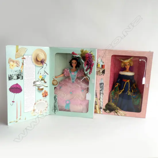 2 MATTEL BARBIE GREAT ERAS DOLLS; 'MEDEVIAL LADY' & '1850'S SOUTHERN BELLE' BOTH IN ORIGINAL BOXES