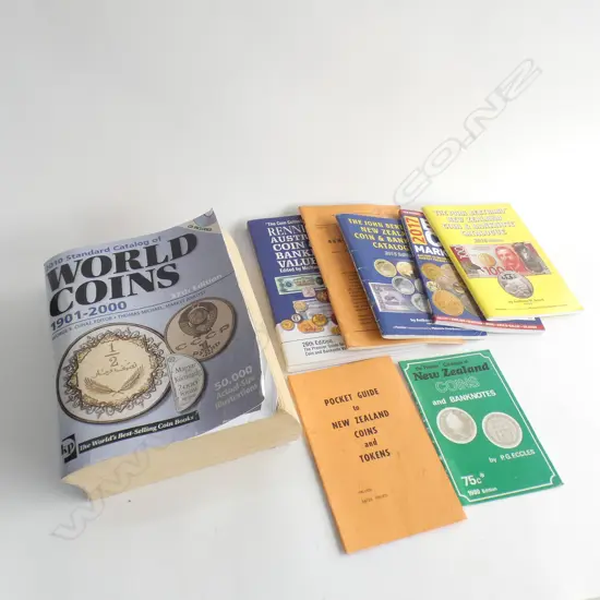 8 X BOOKS ON COINS