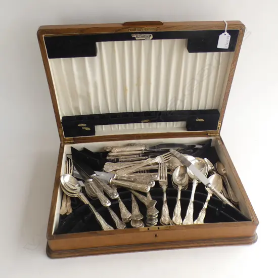 OAK CANTEEN KINGS PATTERN EP CUTLERY SET