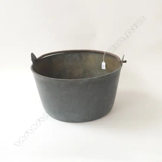 LARGE  BRASS JAM PAN DIA 370MM