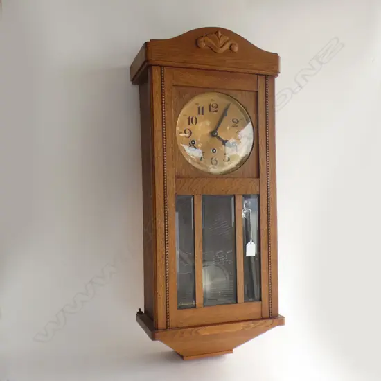 TYPICAL ANSONIA LATE 19TH CENTURY MANTEL CLOCK WITH BISQUAT FINIAL 600mm H