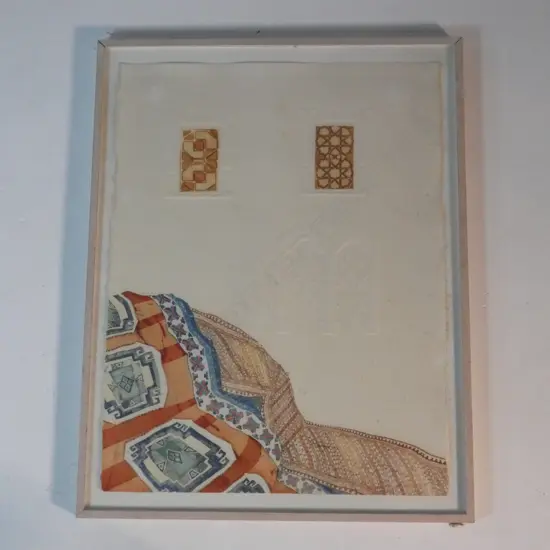 SIGNED ARTWORK MIDDLE EASTERN ABSTRACT 760x570mm