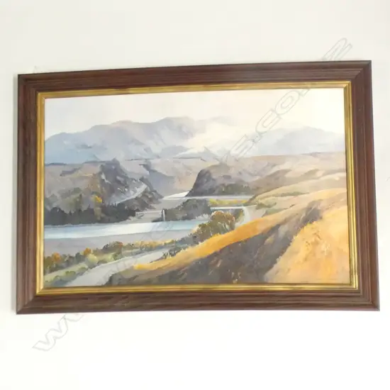 MADGE MUNRO CROMWELL LANDSCAPE OIL 480x750mm