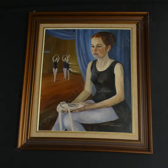 PATRICIA DICK 'WAITING' OIL '75 590x500mm