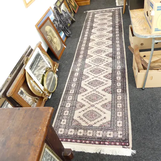 ROYAL BOKHARA HAND WOVEN WOOLEN RUNNER 3800 X 800mm