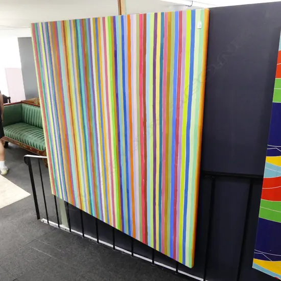 LARGE ABSTRACT OIL ON CANVAS - 1700 X 1700 MM