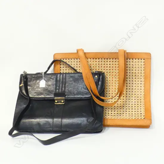 TWO LADIES HANDBAGS - OROTON & LEATHER 